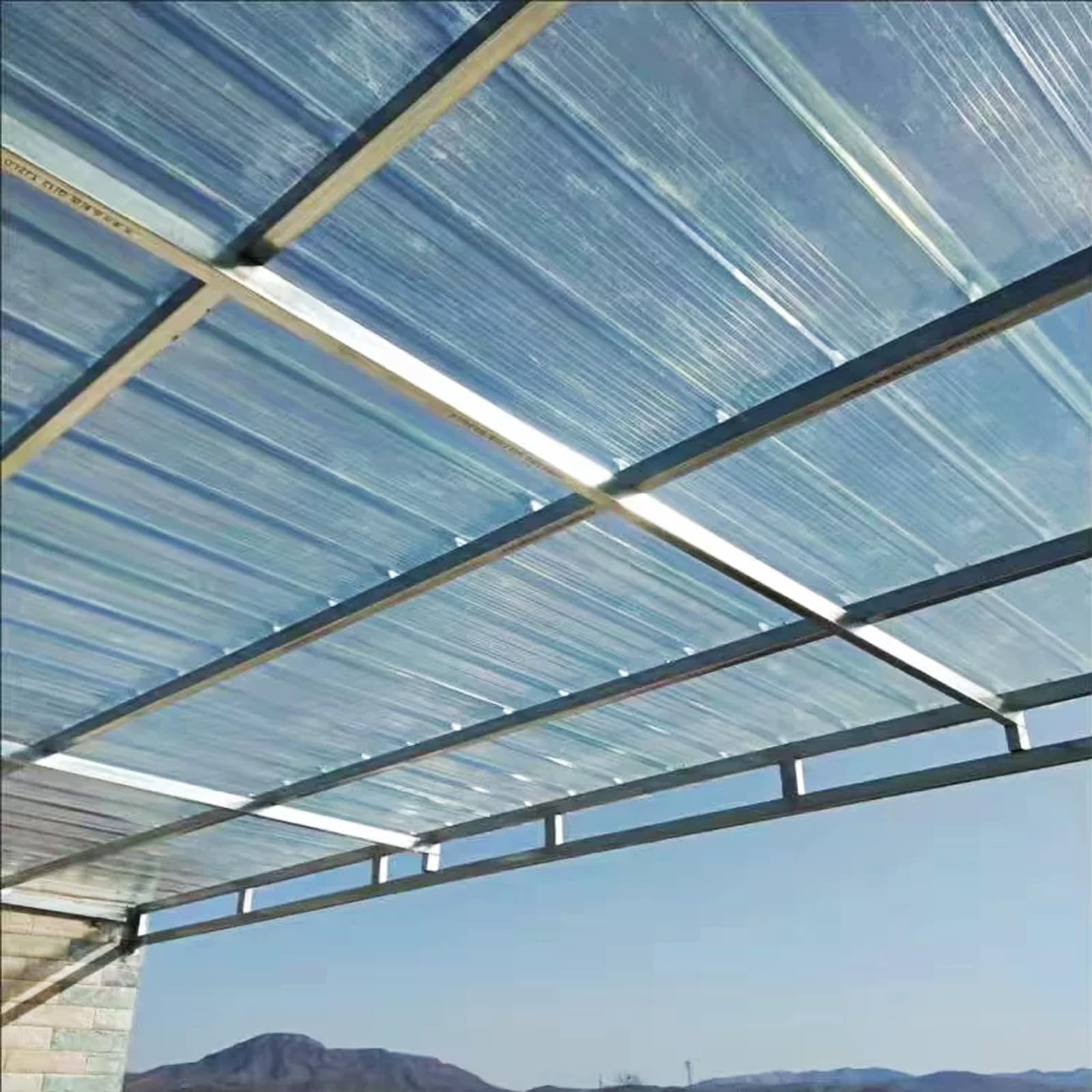 Set da 3/6/8/10/11/14/15/17/20 Lamiere Ondulate in Fibra di Vetro da 1.2mm,Pannelli da Tetto Resistenti ai Raggi UV e Impermeabili,Pannelli di Ricambio per Rimesse,Carport (0.9x1.8m,14 pcs)