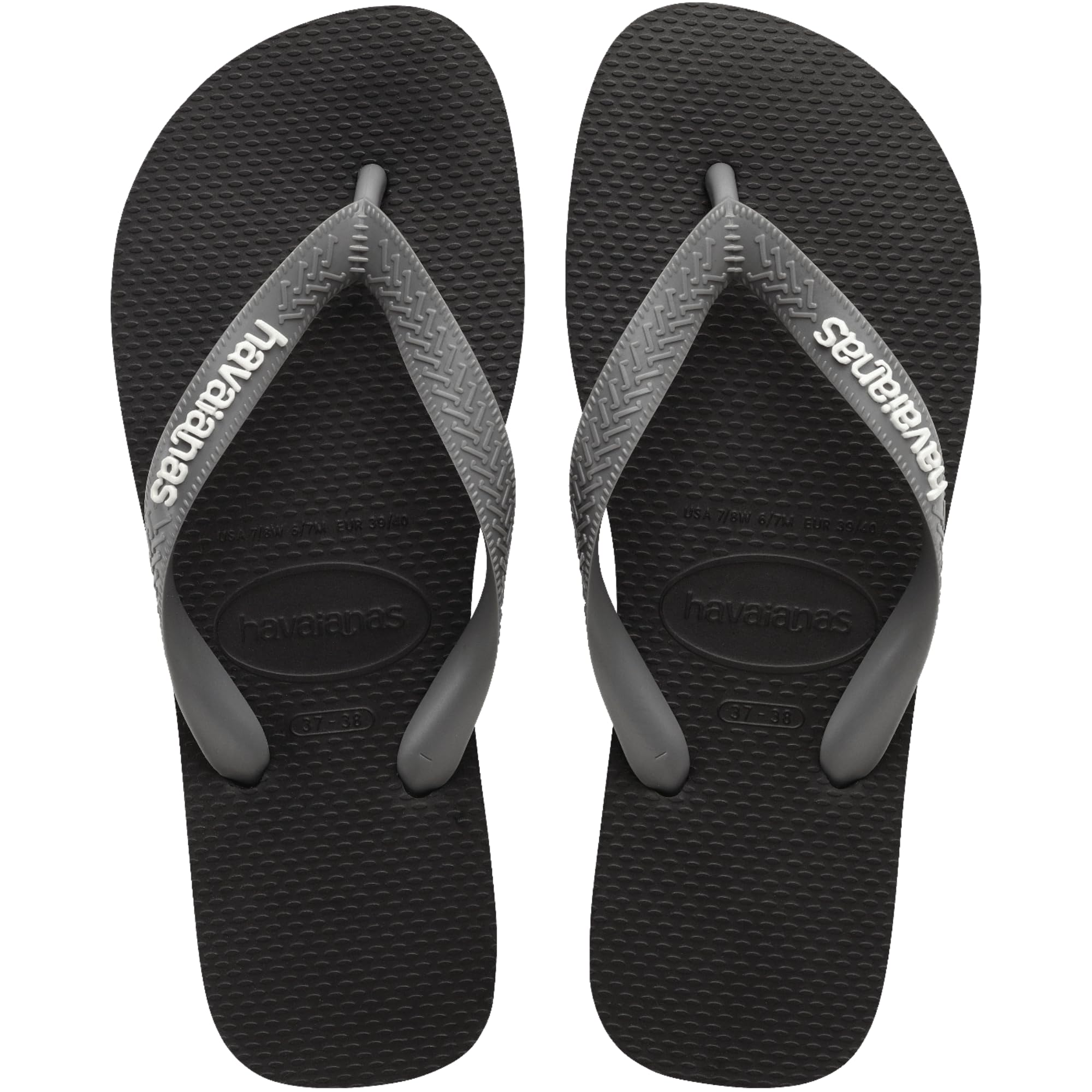Havaianas – Top Logo Pop Up, bequeme, stylische und vielseitige Badelatschen, basierend auf dem Top-Modell, Riemen mit auffälligem Logo, rutschfeste Sohle, Unisex Erwachsene
