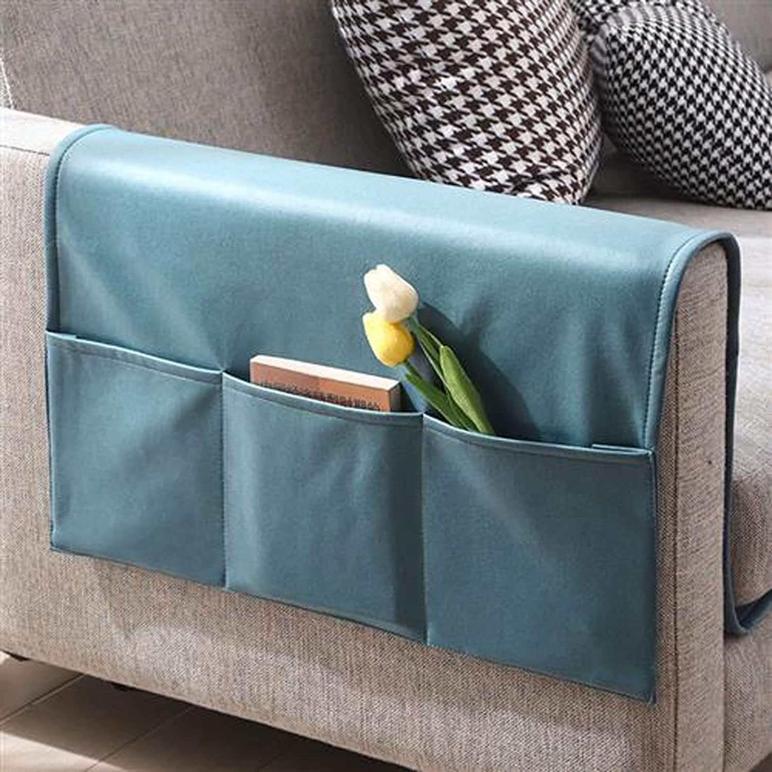 Ginton Blu Sofa Armrest Organizer,Armchair Storage Bag, Storage Bag Couch Chair Tv Remote Control Holder Armchairs Couch Organiser For Cellphone Book Magazines Glasses-E||60*110Cm ( Color : Size : 60*11