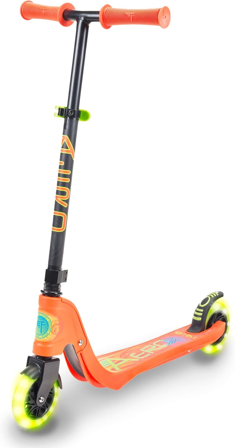 Flybar Aero Micro Kick Scooter for Kids, Pro Design with 2 Light Up LED