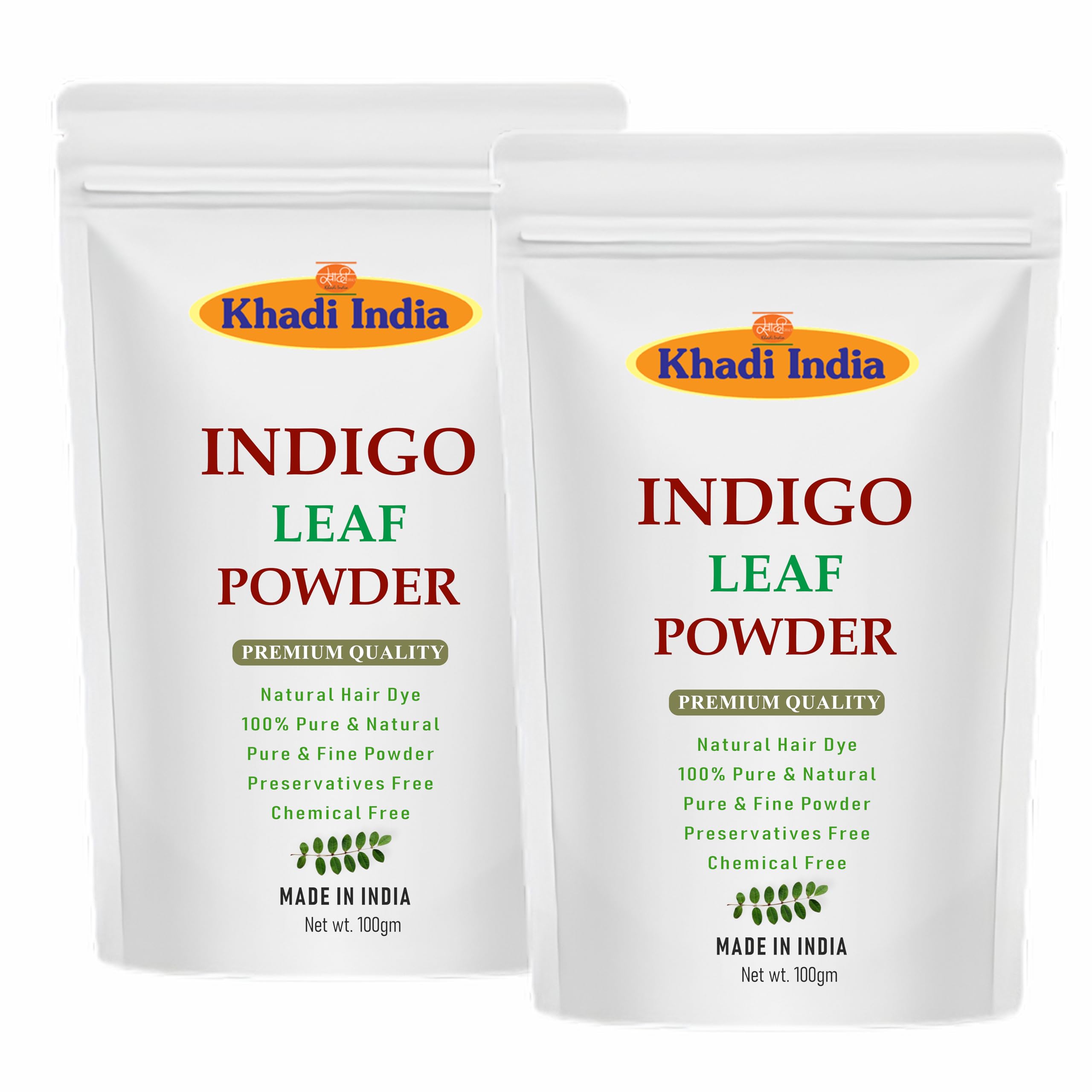 swadeshi herbal Khadi 100% Pure Indigo Powder for black Hair (200 grams)-picture-30