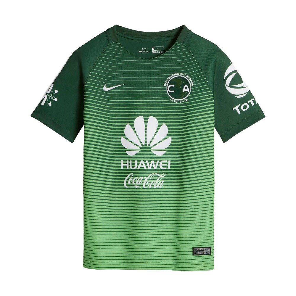 Nike Youth Club America Third Gorge Green/White Jersey - L