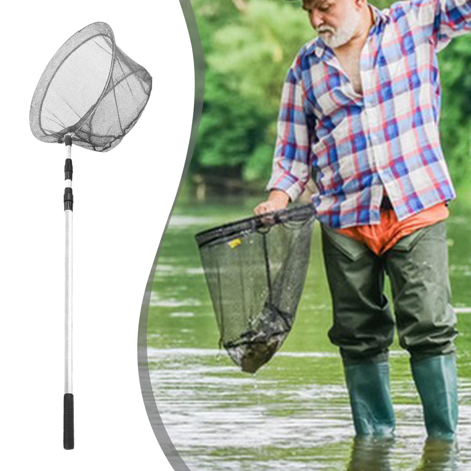 Épuisette de pêche Aluminium Multifonction
