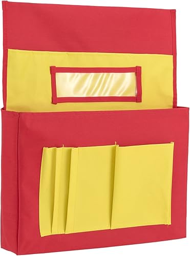 UXIVCKI Bolsillos para silla con respaldo de amigos tabla de bolsillo para el aula ayuda a los estudiantes a organizar materiales para niños