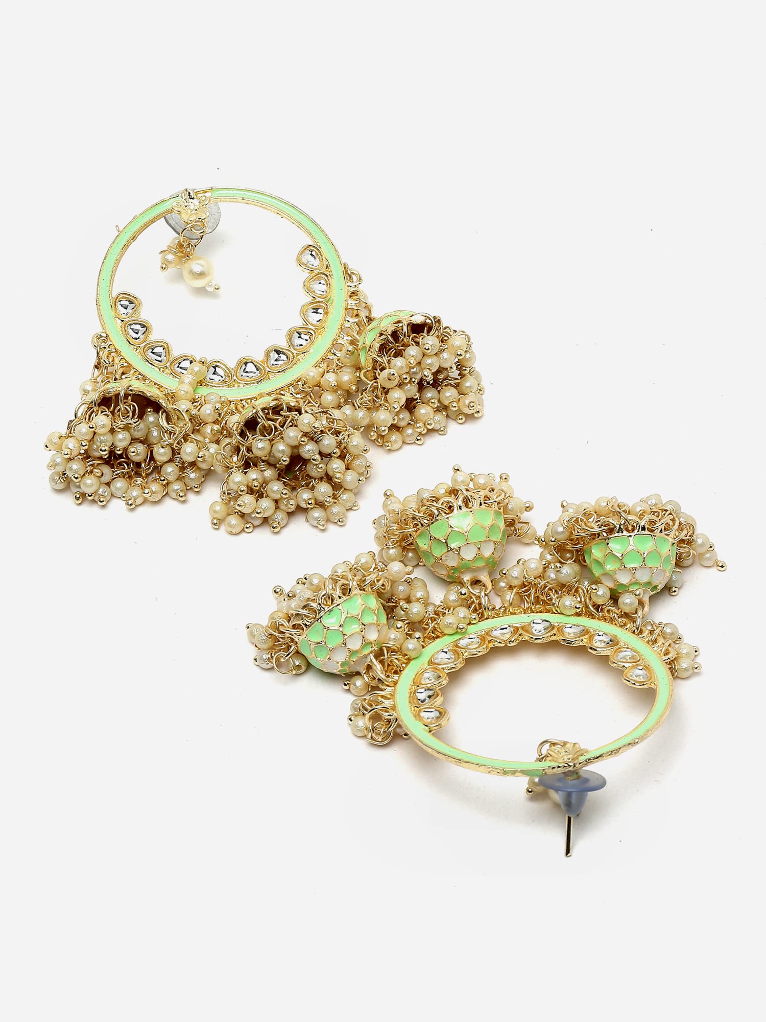 Stylish Traditional Kundan Jhumka Earrings for Women
