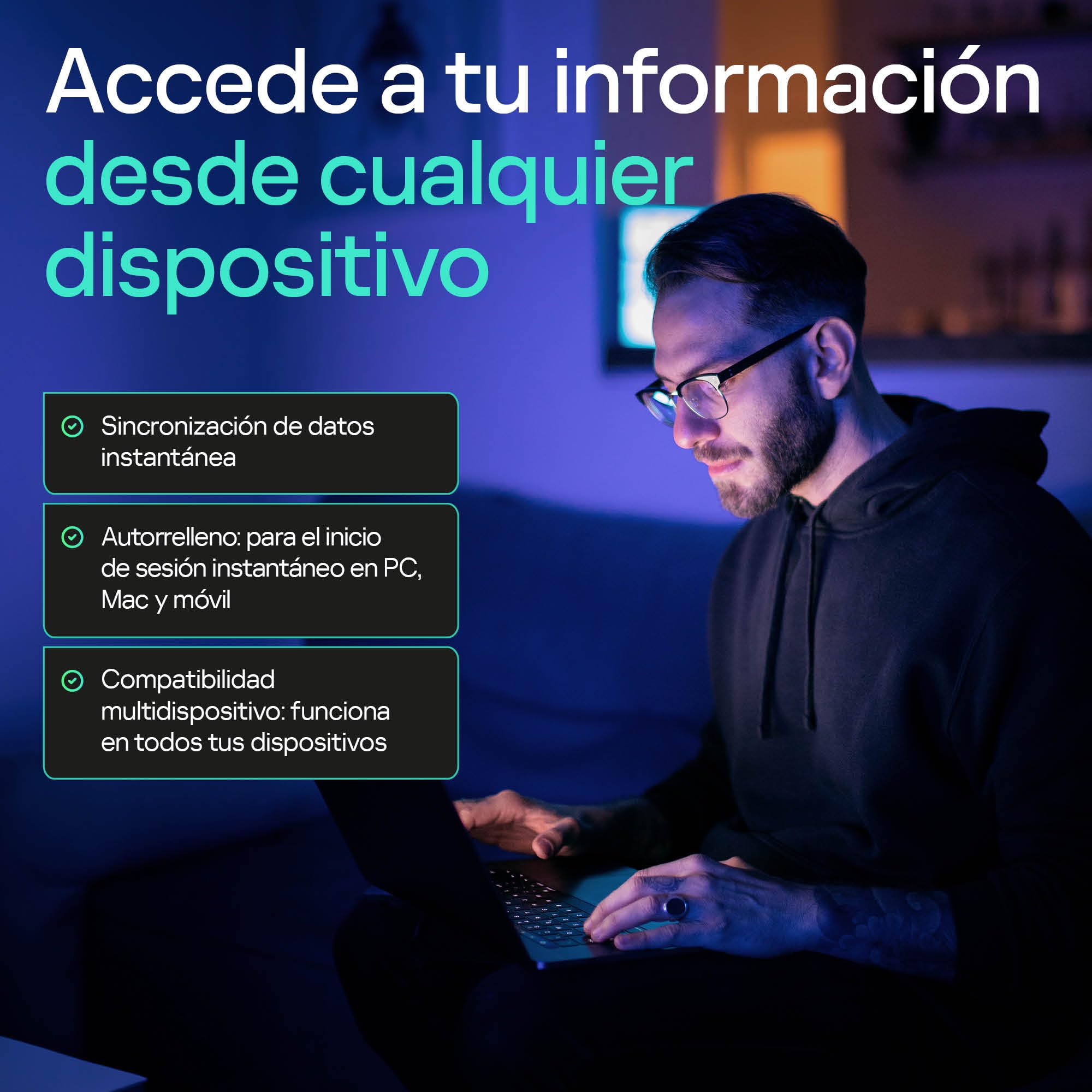 Kaspersky Password Manager | Sin límite de dispositivos | 1 Año | Windows/Mac/Android/iOS | Código de activación enviado por email