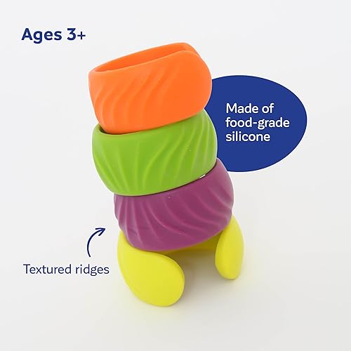 Miniatura 5 de Fun and Function Juego de pulseras texturizadas para niños, ayuda a los niños con problemas sensoriales, necesidades especiales