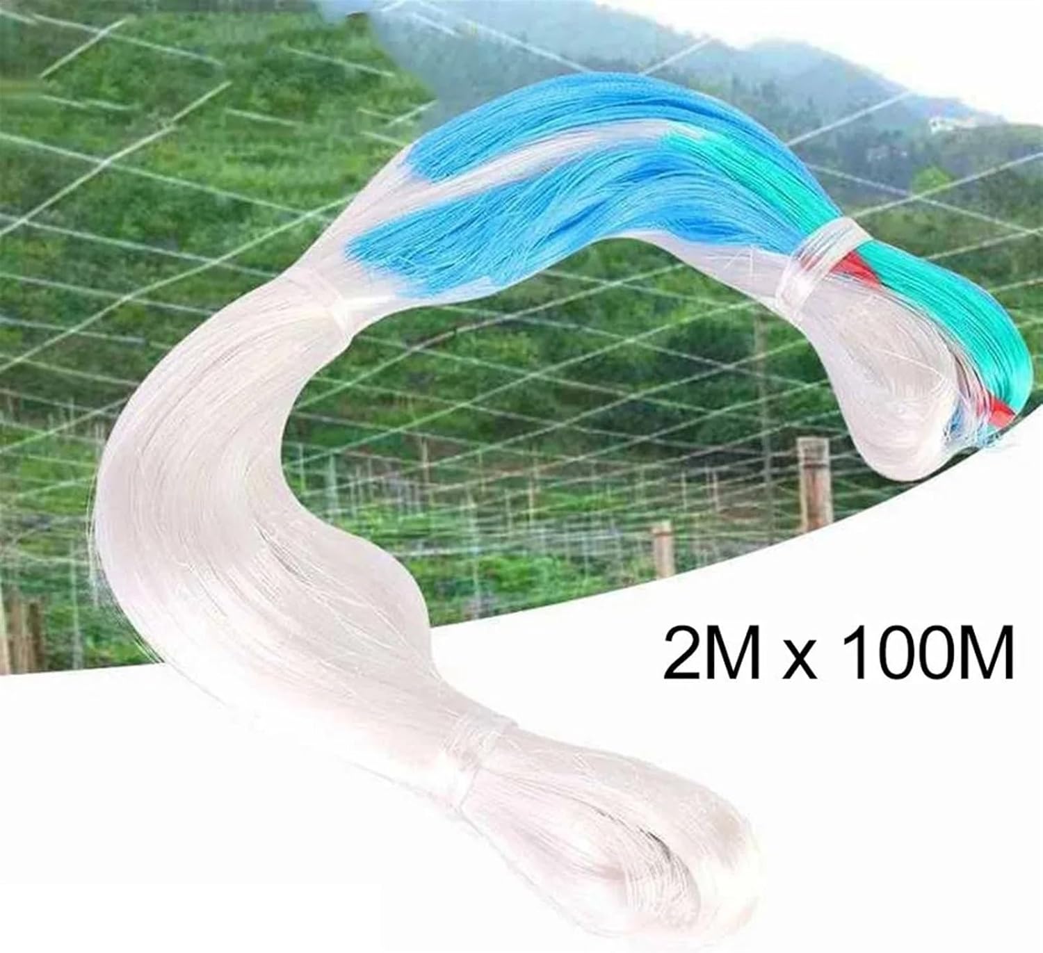 2Mx100M Garden Trellis Netting Climbing Plant Support Flower Vine Net Growth Support Mesh for Garden and Greenhouse Ideal for Plants and Vegetables