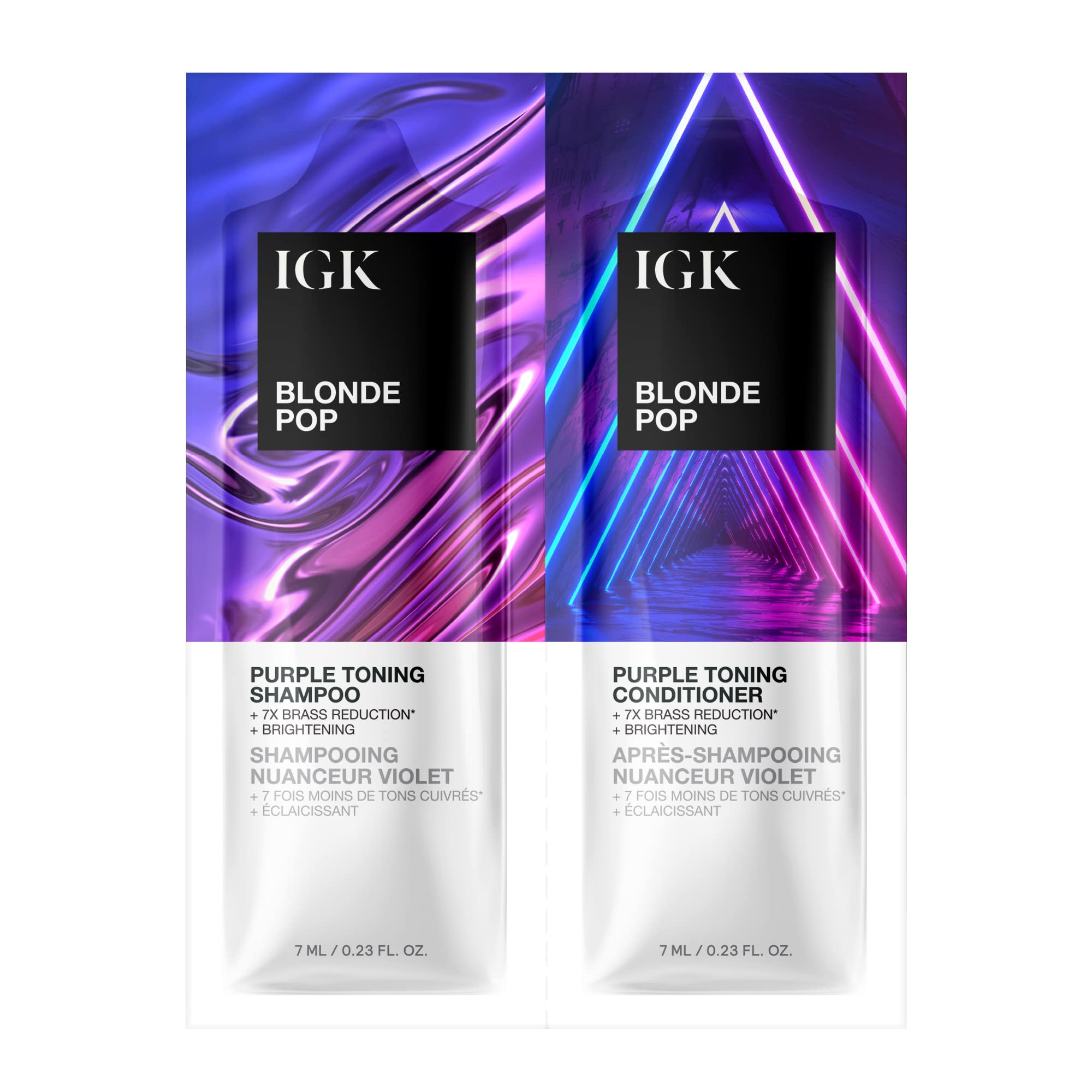 Amazon.com: IGK BLONDE POP Shampoo & Conditioner Tandem Packette ...