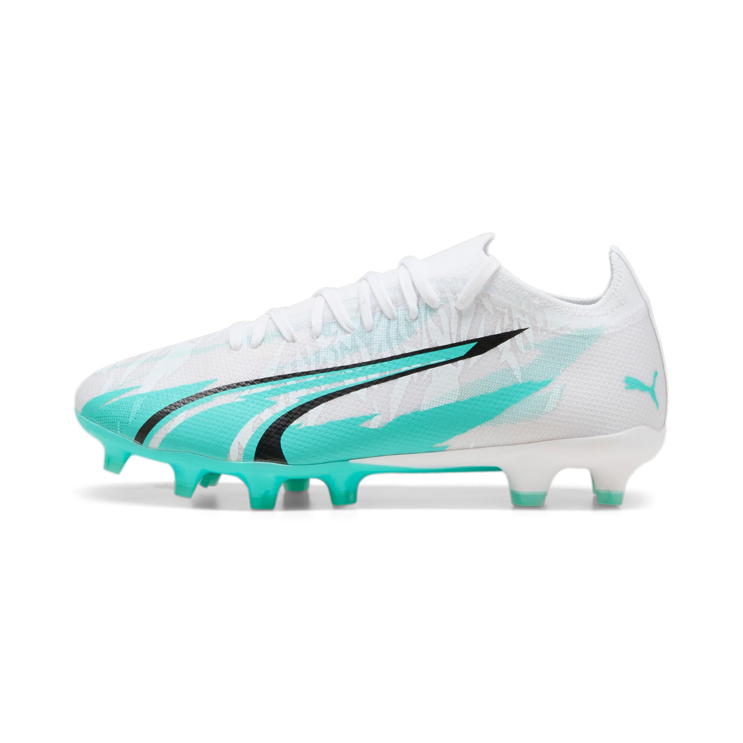 PUMA Women's Ultra Match Firm, Artificial Ground Soccer Cleats, Poison Pink-White-Black, 11