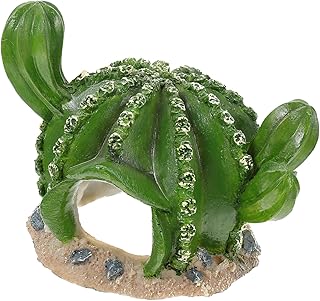 ABOOFAN 4 Peças Enfeites De Paisagismo Para Tanque De Peixes Leopardo Gecko Decoração De Leopardo Répteis Dragão Barbudo Esconderijo Betta Peixe Esconderijo Casa Terrários De Vidro Para