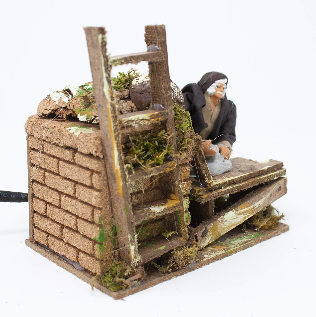 Pastore per Presepe in Movimento 14 cm x 9 cm Il Falegname