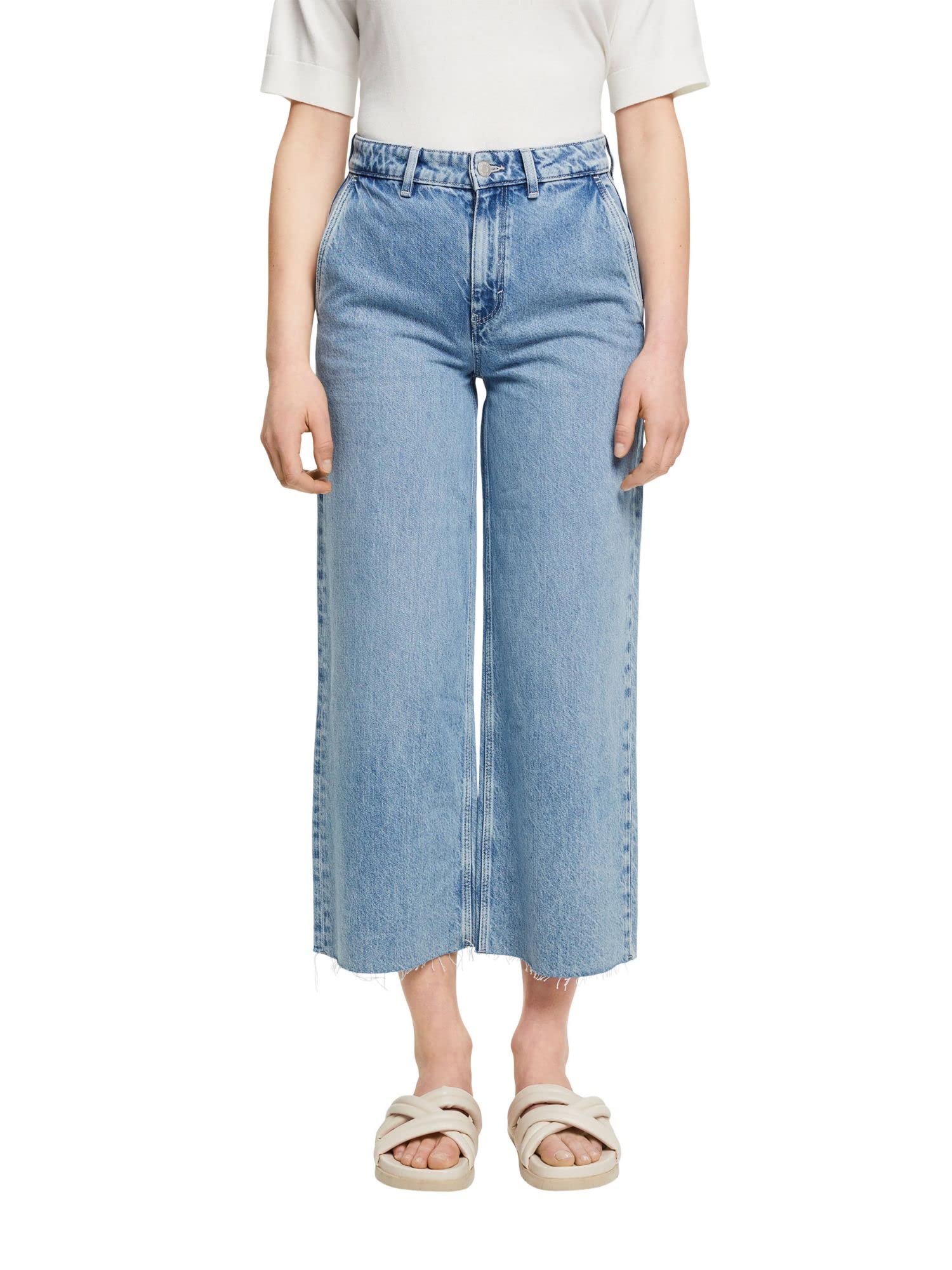 ESPRIT Women's Jeans, 904/Blue Bleached, 34W x 26L
