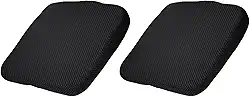 HARFINGTON 2 peças de almofada de assento de 6 cm de espessura confortável de espuma viscoelástica para cadeira de escritório com fundo antiderrapante para motorista de assento de carro, preto