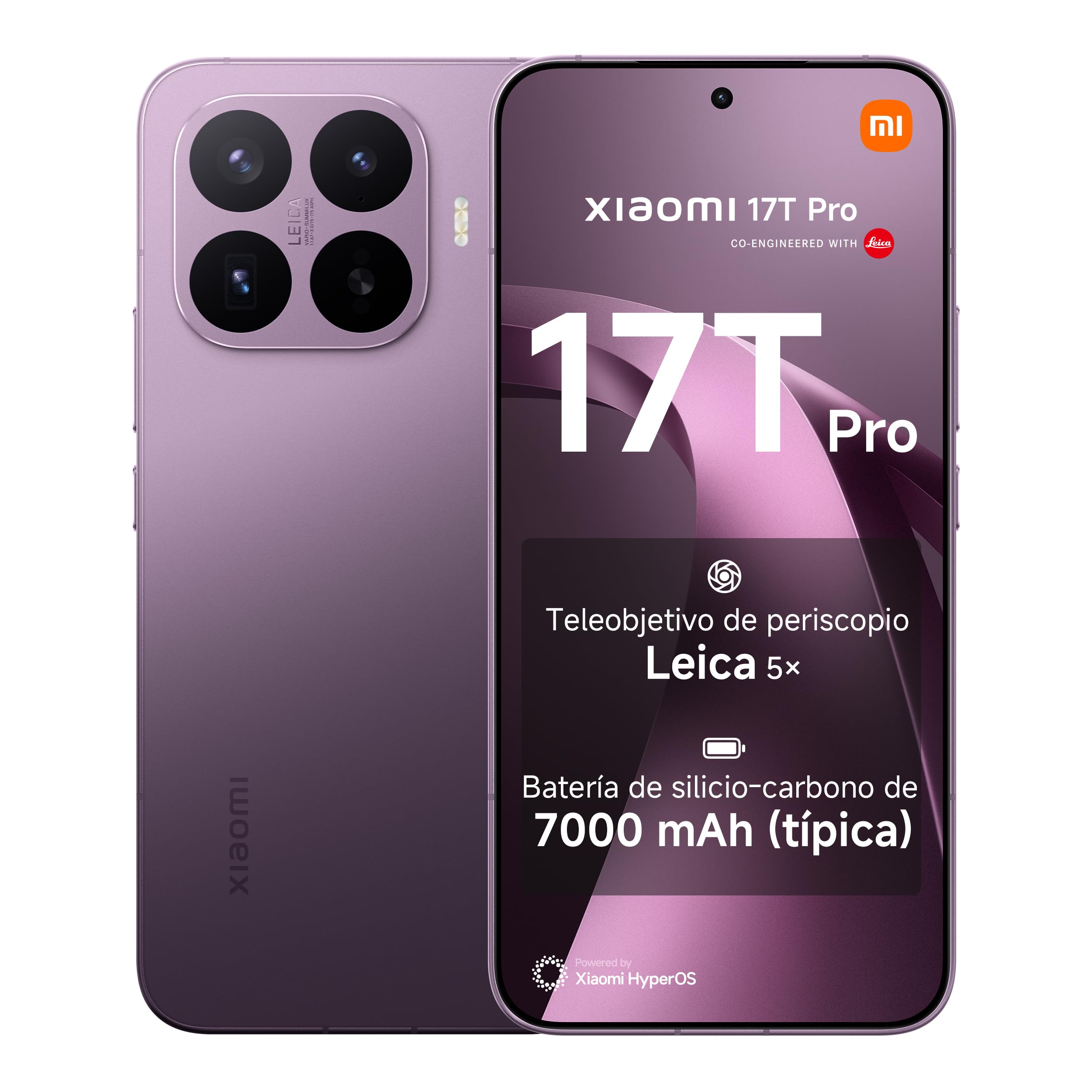 Xiaomi 17T Pro Smartphone 12+512GB Violeta Leica 5X