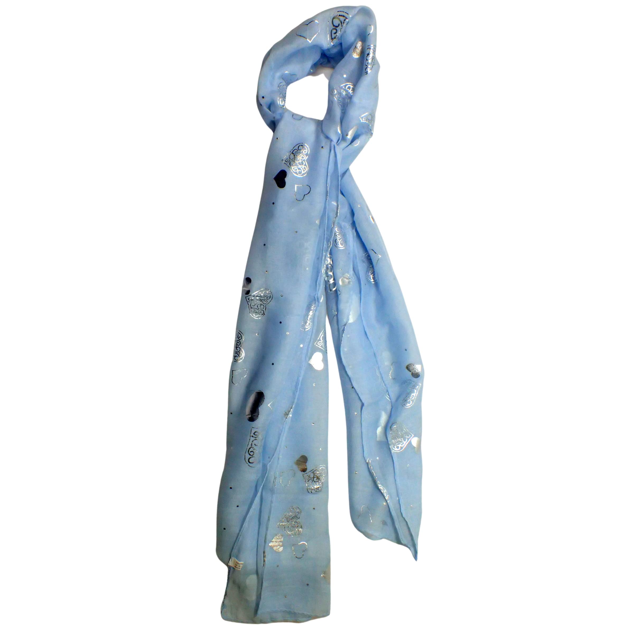 Topkids Accessories Scarfs for Women and Men, Ladies Scarf, Scarves for Women UK, Womens Scarf, Valentine's Day Scarf, Clothes for Women, Winter Scarf for Women scarfs for women (Sky Blue)