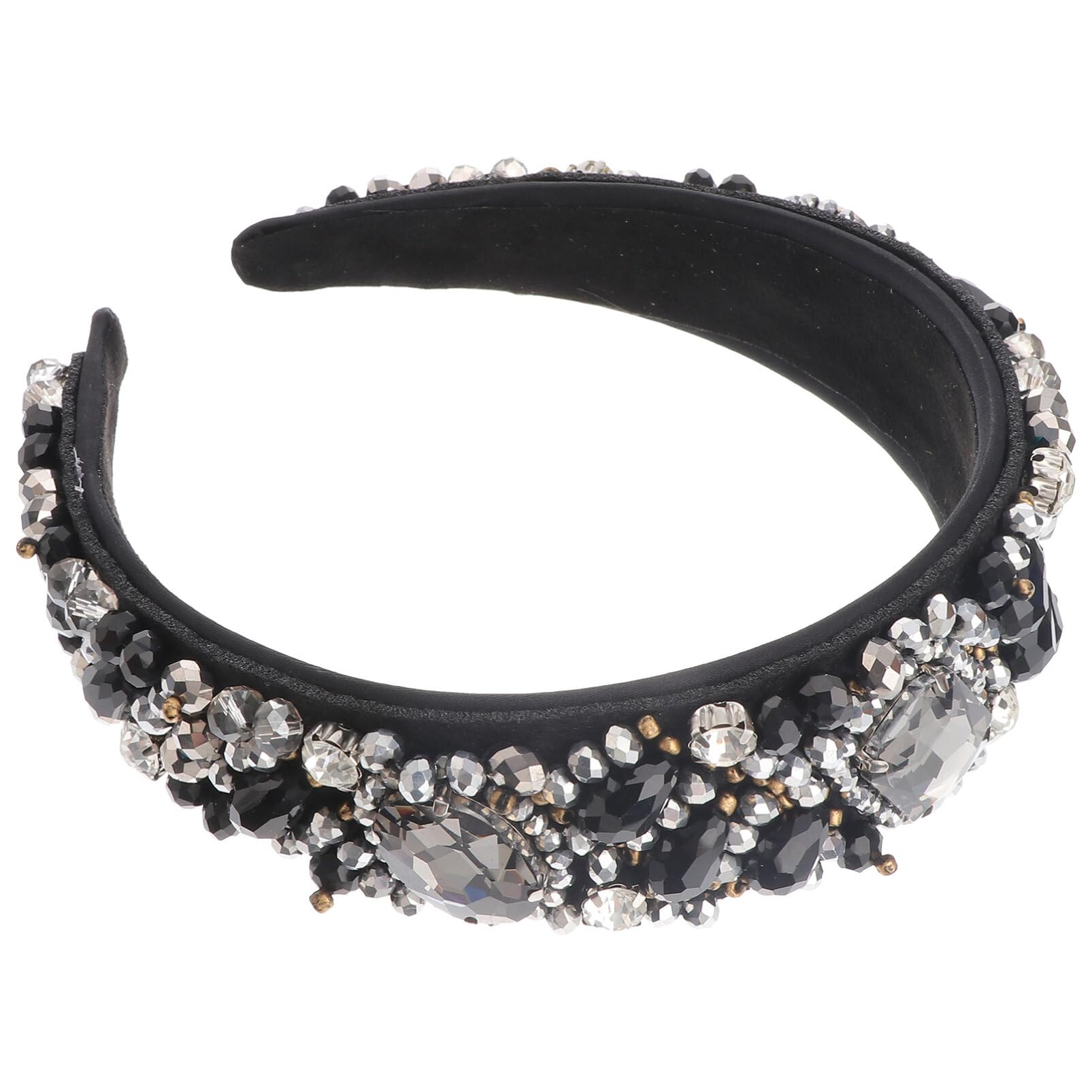FOMIYES 3stücke Vintage Breiter Haarreif Für Damen Mit Funkelnden Strasssteinen Elegantes Haarband Aus Perfektes Haarschmuck-accessoire Für Partys Und Besondere Anlässe