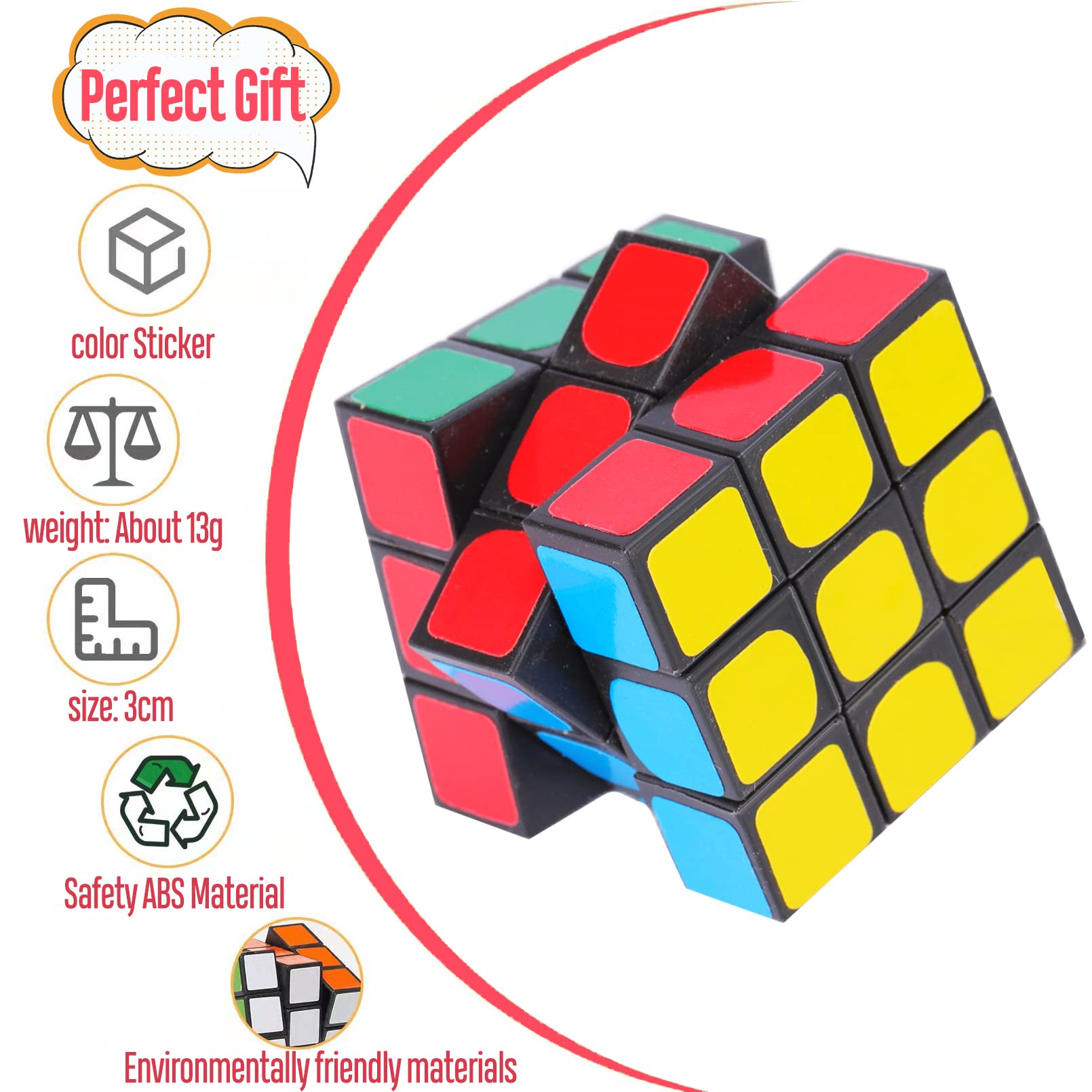 Mini Cube Puzzle Party Favors For Kids, Libay 20 Pack Magic Cube Party - View #3