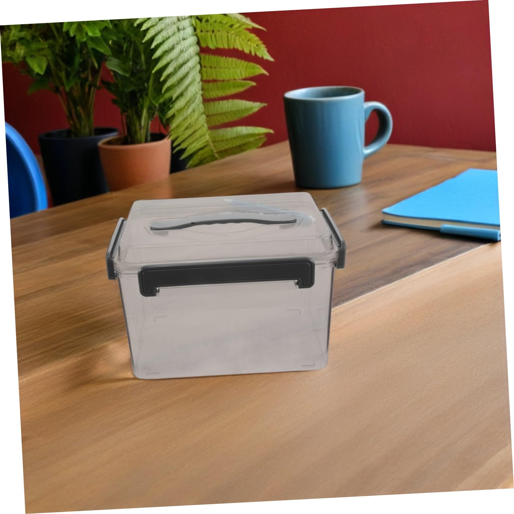 VALICLUD Kameraobjektivbehälter aus Acryl und Kunststoff Transparente Aufbewahrungsbox Tragbar für Kameraobjektive und Objektivfilter für Reisen und Outdoor Fotografen