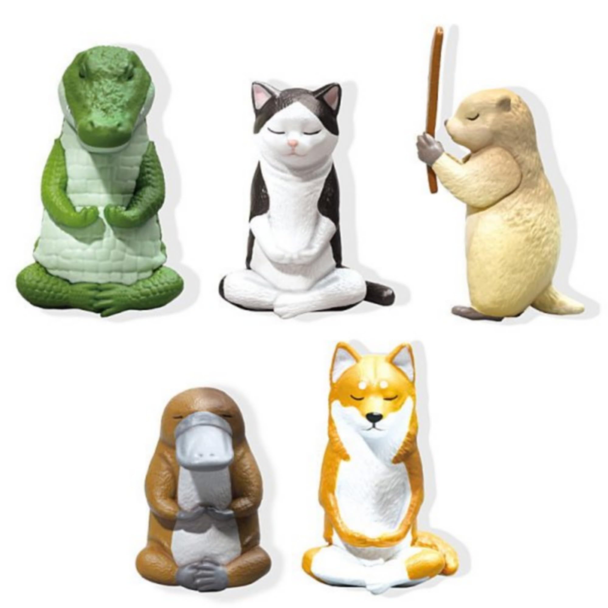 Amazon.co.jp: エール座禅ZAZEN×全5種セットフルコンプガチャガチャ