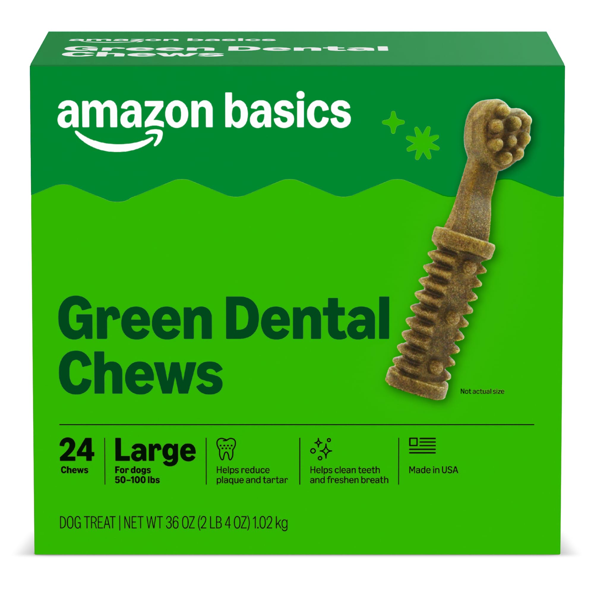 Amazon Basics Dental Dog Treats Large