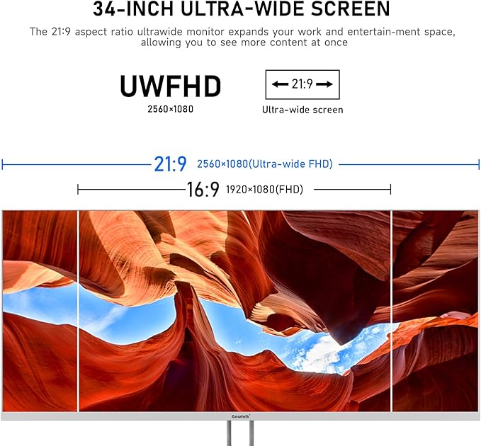 Monitor Ultrawide 34 Pulgadas 2560x1080 IPS 120Hz miniatura 2