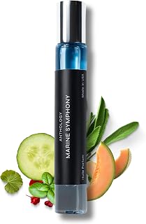 Anthology Marine Symphony Perfume Oil 0.3oz 9ml | Cucumber, Melon, Wood notes | Clean and Fresh Scent Rollerball