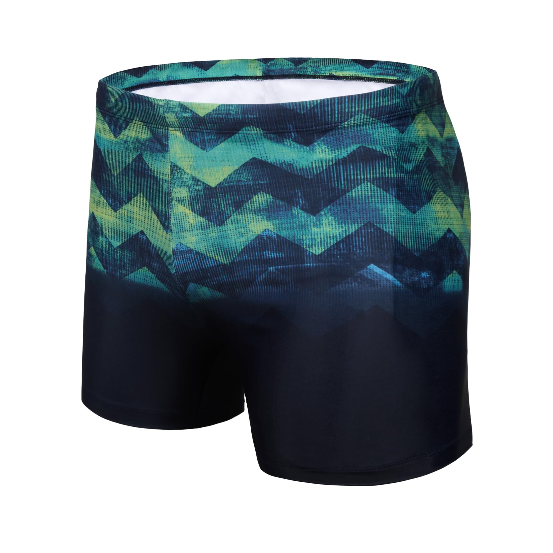 AMZSPORT Swimming Trunks Men, Quick Dry Swim Shorts Beach Board Swimwear, Green S