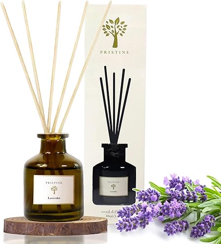 Miniatura 2 de PRISTINE The Lavender Dream - Difusor de varillas para el hogar, difusor de varillas de fragancia de lavanda fresca y eucalipto, difusor de aceite y