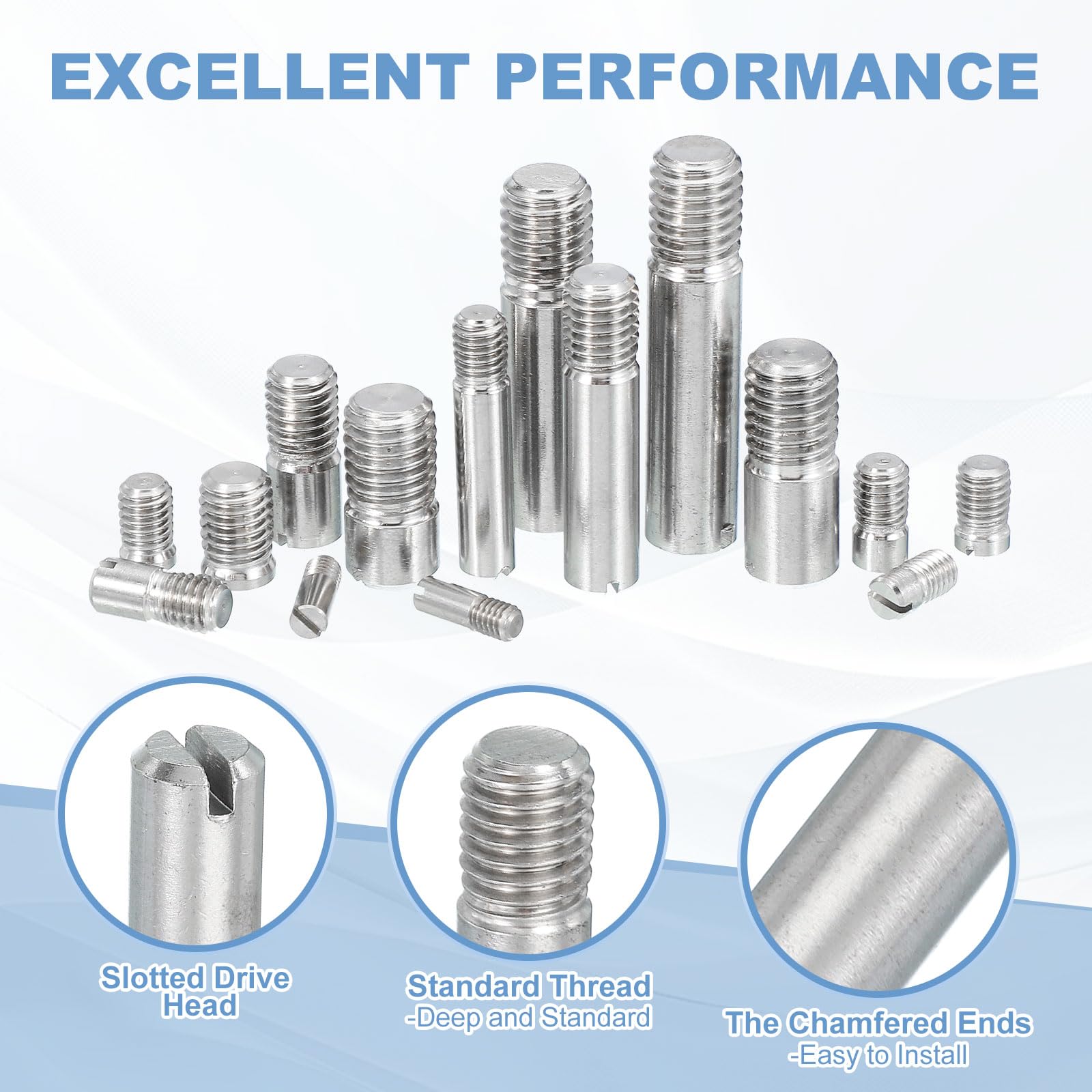 PATIKIL M10 x 45mm Slotted Cylindrical Pin - Image 4
