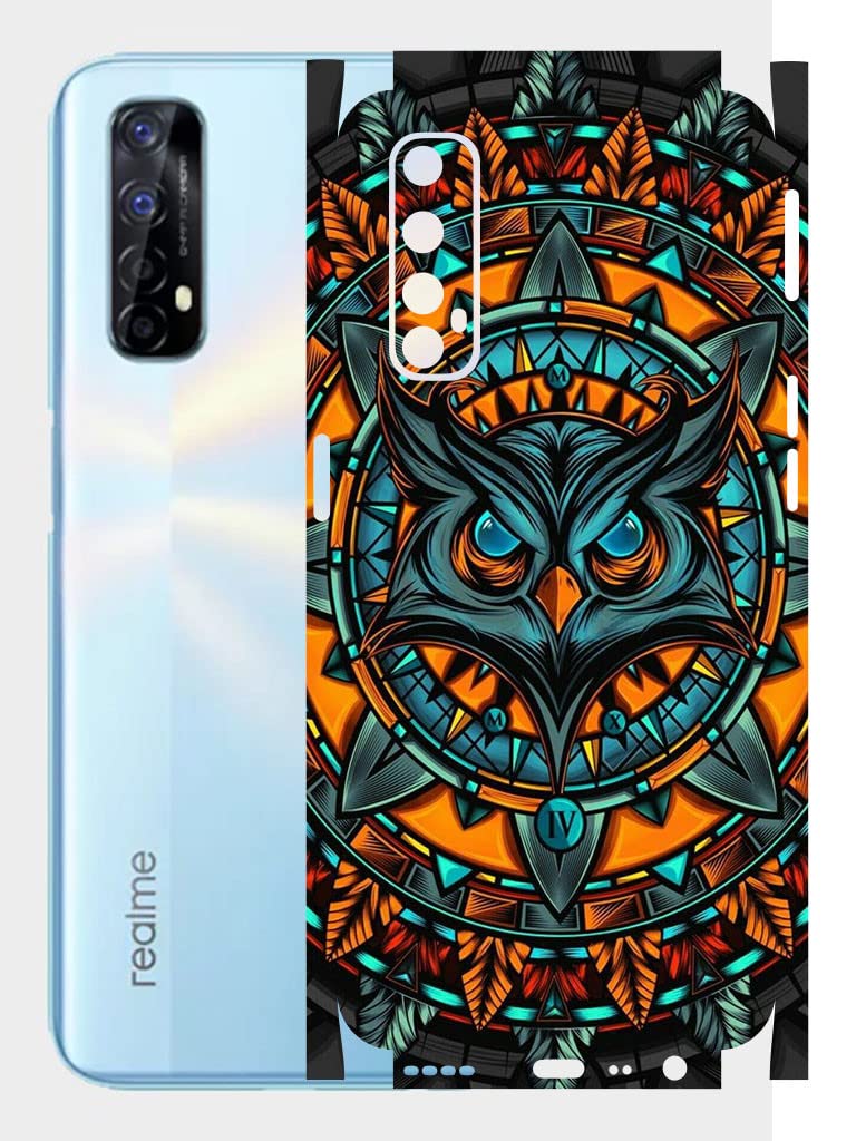 AtOdds - Realme 7 Mobile Back Skin Rear Screen Guard Protector Film Wrap with Camera Protector (Coverage - Back+Camera+Sides) (Night Owl) (B0B9HTRYQ7) Amazon Price History, Amazon Price Tracker