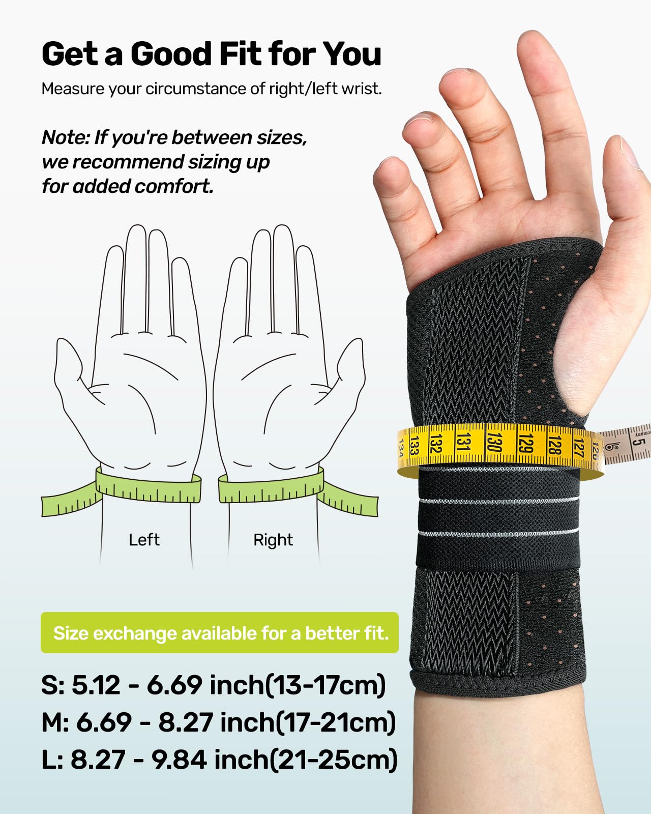 Rakiie Carpal Tunnel Wrist Brace - Gray -6