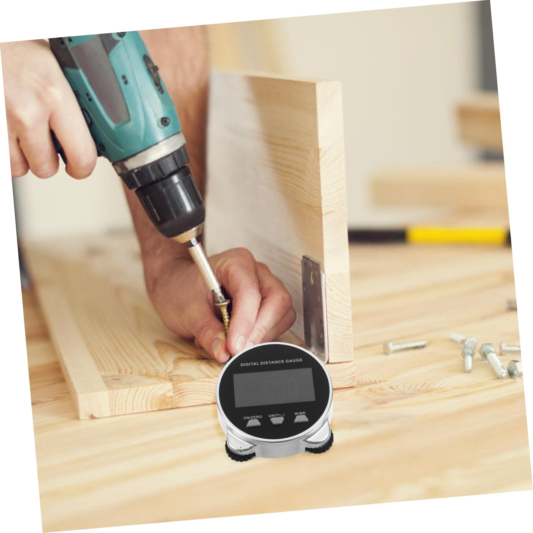 DOITOOL Cinta Métrica Digital con Rueda de Medición, Mide Distancias, Diámetros y Superficies Irregulares, Cuerpo de Abs Negro, 260 Mah