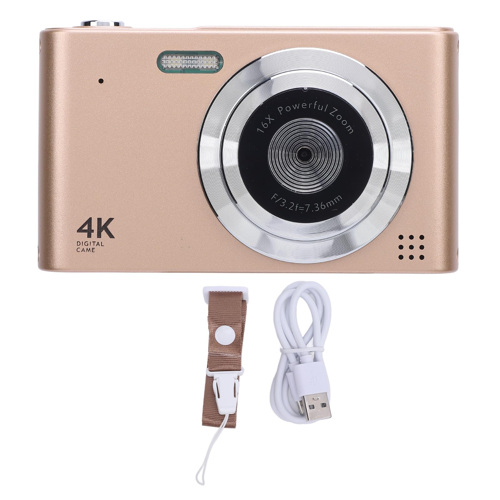 Digital Camera 16x Zoom, 4K 48MP Compact Digital Camera with 2.4 Inch IPS Screen, Anti Shake Video Recording, Built in Flash for Travel and Everyday Use (Gold)-picture-14