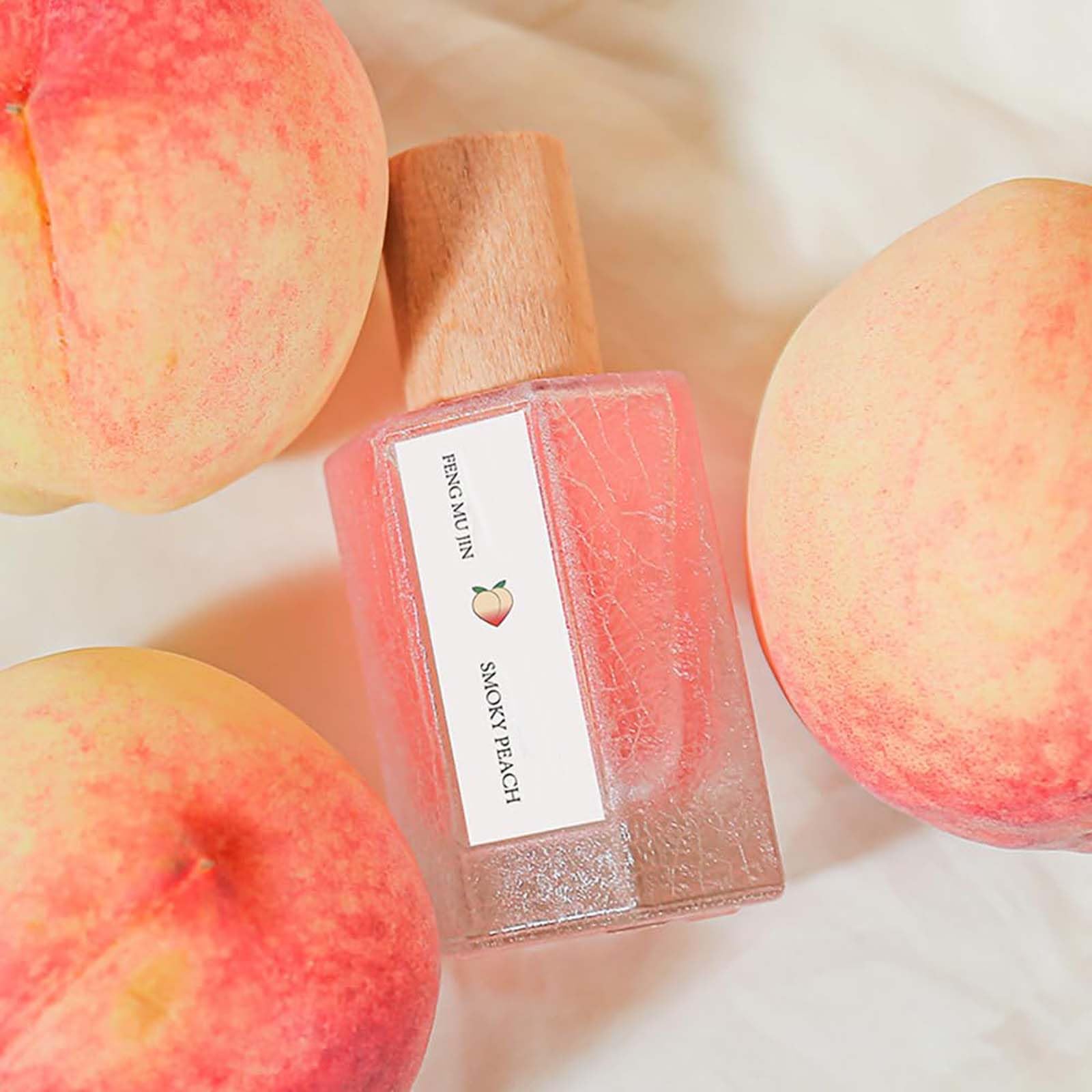 Fruity Parfüm Sammlung Für Frauen, Pfirsich Düfte Parfüm, Glasflasche Fruchtigen Duft Parfüm, Lang Anhaltende Frische Duft Spray, Täglichen Gebrauch Geräucherten Pfirsich Duft Spray. (4PCS)
