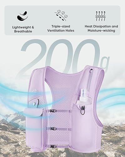 Miniatura 6 de Chaleco de correr para mujeres y hombres, patente original de Estados Unidos, correas ajustables para el pecho, chaleco de hidratación para correr