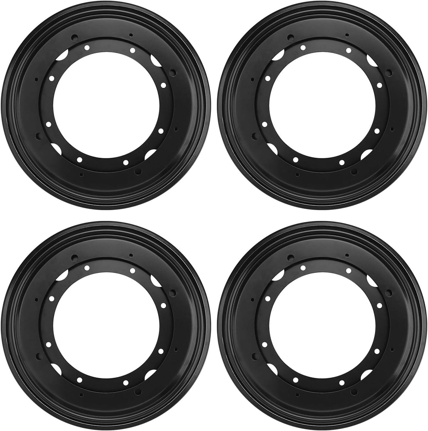 4 PCS 9 Inch Black Lazy Susan Turntable Bearing Plate
