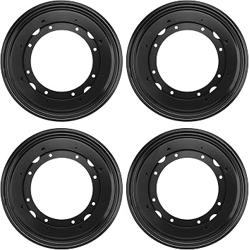 4 PCS 9 Inch Black Lazy Susan Turntable Bearing Plate, Easy Installation, Solid Metal Construction, for Home and Industrial