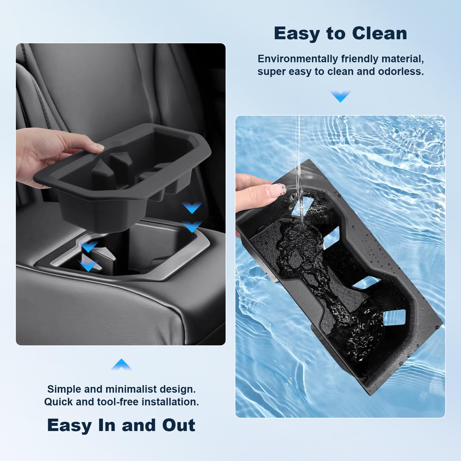 5PCS) Cup Holder Insert for 2023-2025 Toyota Sequoia Accessories