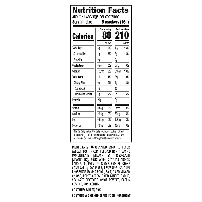 Galletas RITZ Fresh Stacks Everything Crackers, 11.8 oz (Pack de 2) miniatura 2