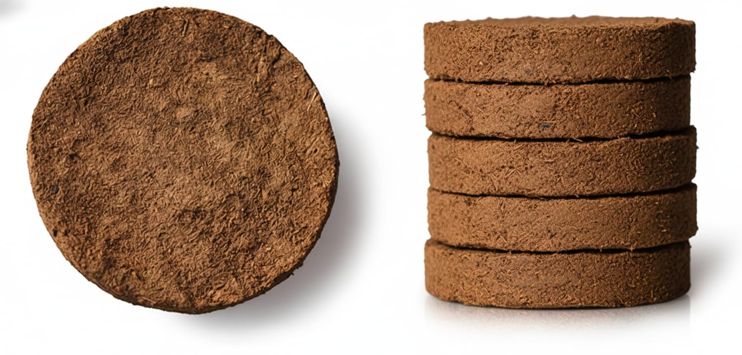 GAUURJA® Premium Dried Cow Dung Cakes for Puja & Havan – 100% Pure & Organic Desi Cow Dung Upala | Pack of 10 | 1 KG Pack | Traditional Eco-Friendly Fuel for Religious Rituals & Agnihotra-image-35