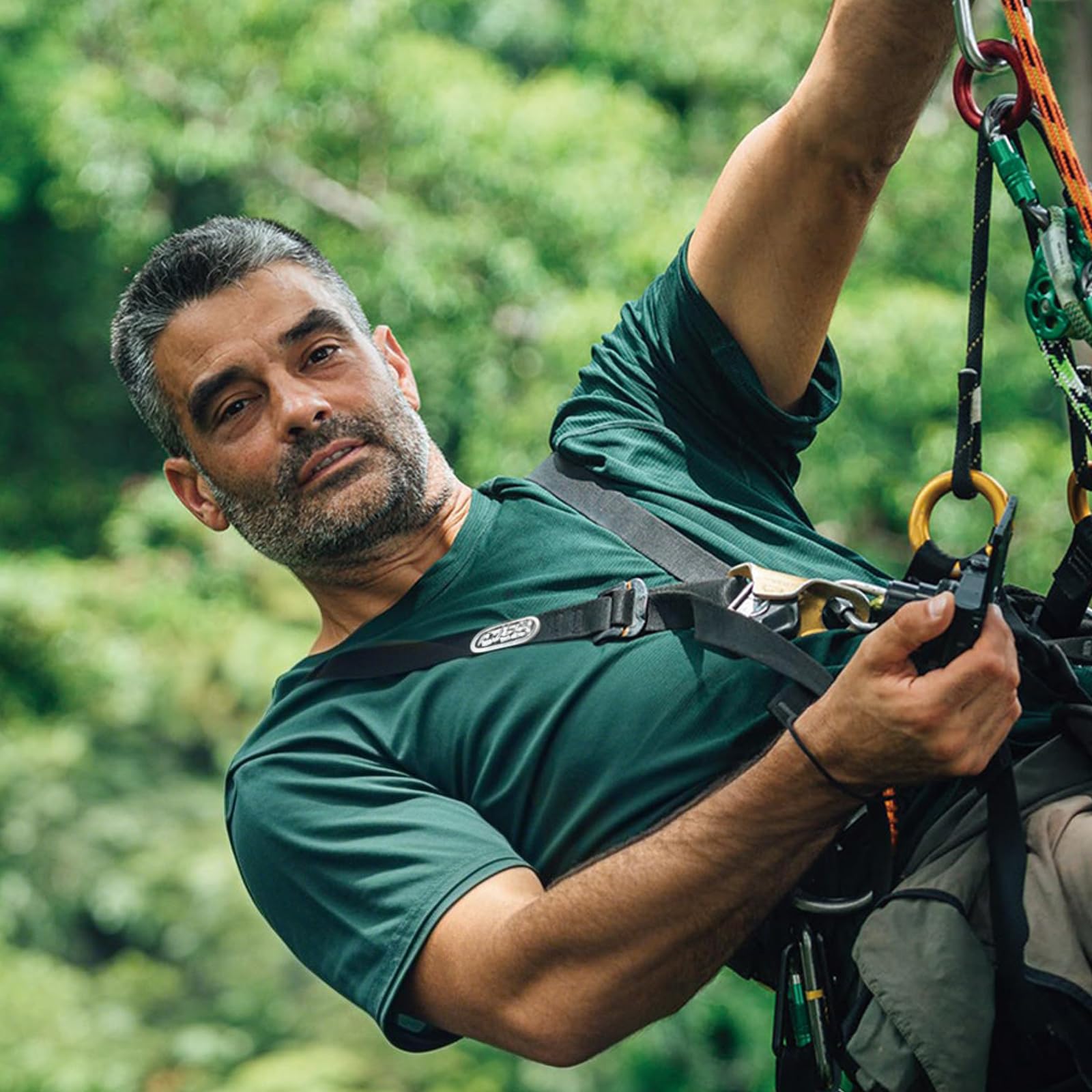 TRIWONDER Descensor de Escalada Aluminio 35KN Rappel Figura 8 Accesorio