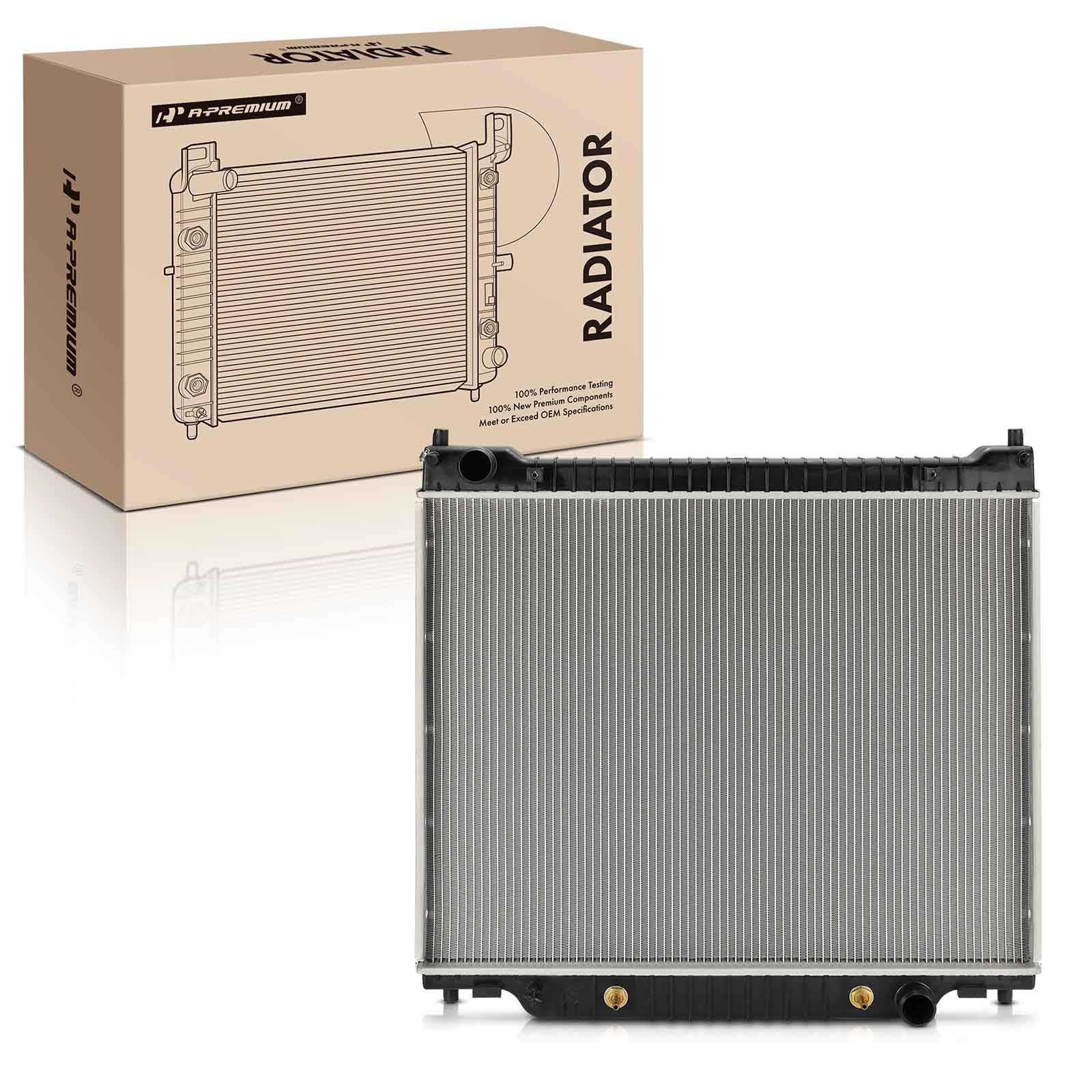 A-Premium Engine Coolant Radiator Assembly with Transmission Oil Cooler Compatible with Ford E-150 E-250 2004-2014, E-150 E-350 Club Wagon 2004-2005, E-350 E450 Super Duty 2004-2018, 5.4L 6.8L