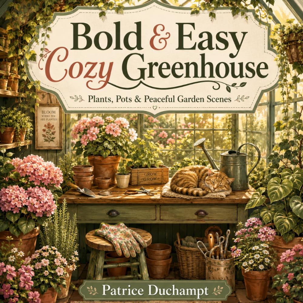 Bold & Easy Cozy Greenhouse: Plants, Pots & Peaceful Garden Scenes