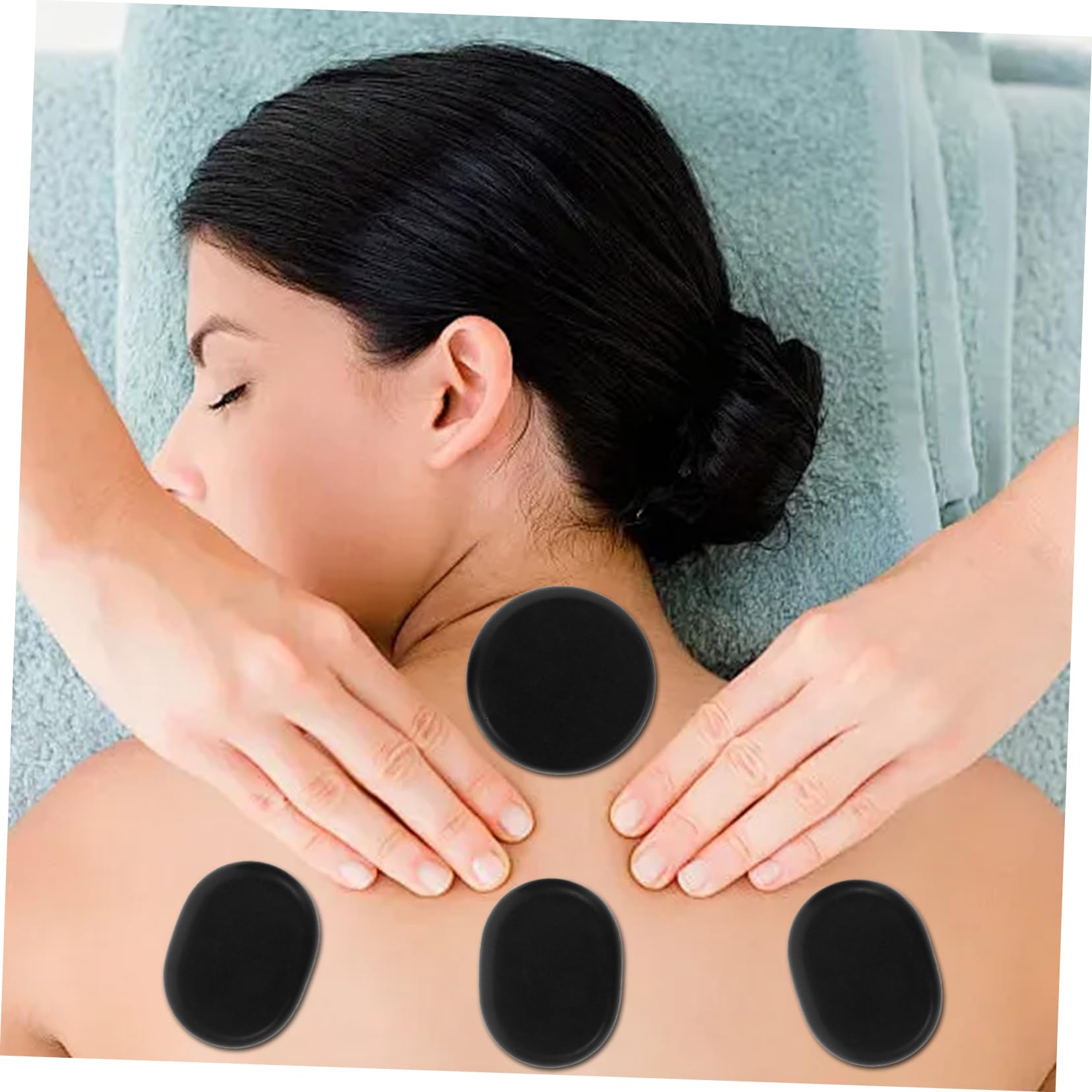 Kit Calentador de Masaje Piedras Calientes 6 Piezas Bian