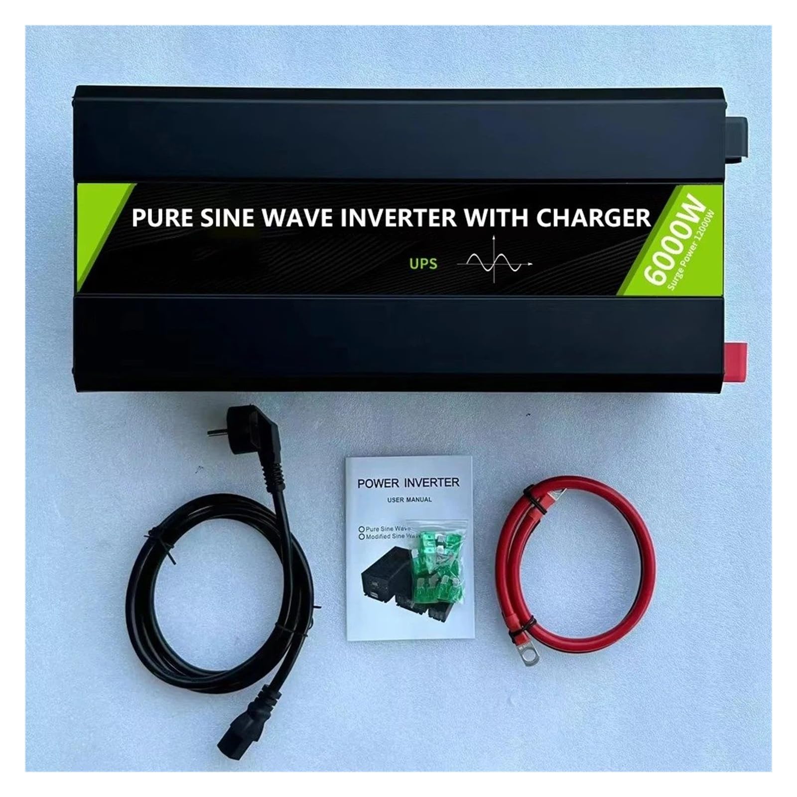 Inversor Potencia DC12V 24V48V AC 220V 110V Potencia 12KW 10KW 8KW UPS para Cargador Inversor Sinusoidal para Pura Convertidor Solar Coche RV Convertidor
