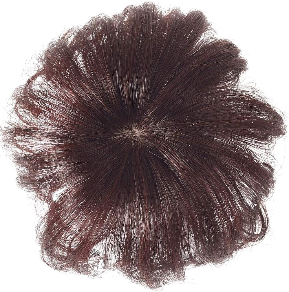 YOYO 部分ウィッグ 夏用 超薄型 人毛100% 通気性 つむじカバー 部分カツラ リアル人工頭皮 前髪 ポイントウィッグ 頭頂部 薄毛隠し ヘアピース ナチュラル 自然 (栗色) Amazon.co.jp: YOYO 部分ウィッグ つむじ専用 かつら 付け毛 総手植え