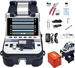Sm&Mm Máquina De Emenda De Fusão De Fibra Óptica Inteligente Automática Máquina De Emenda De Solda De Fibra Óptica E Kit De Clivagem De Fibra (Ai-20)