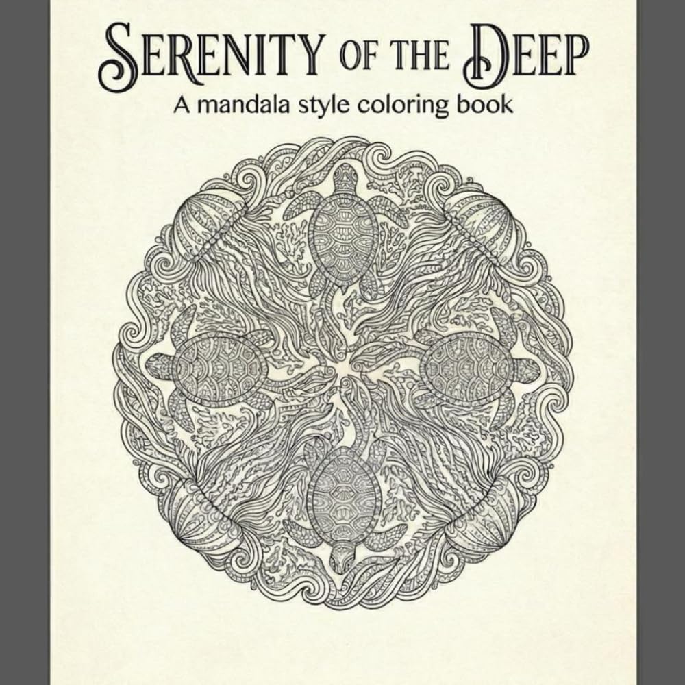 Serenity of the Deep: A mandala style coloring book
