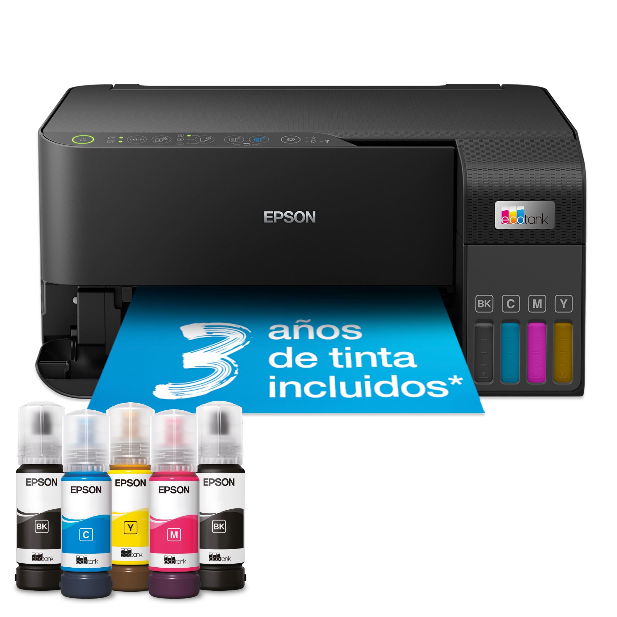 Epson Impresora multifunción EcoTank ET-2830 A4 con depósito de Tinta, conexión Wi-Fi y hasta 3 años de Tinta incluida